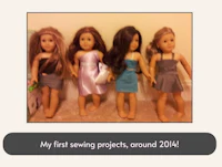 my first sewing projects around 2014
